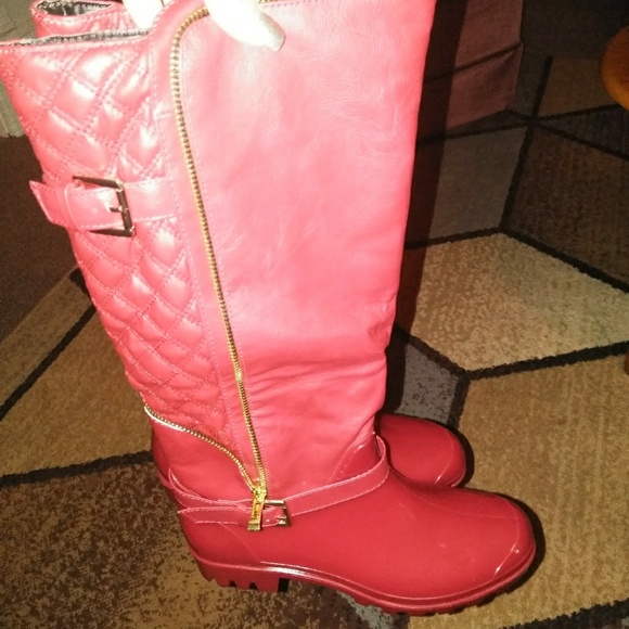 Henry Ferrera Red Boots NWT - Picture 3 of 5